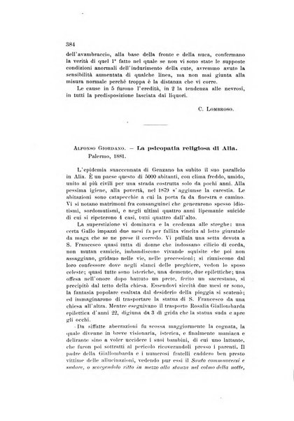 Archivio di psichiatria, scienze penali ed antropologia criminale per servire allo studio dell'uomo alienato e delinquente