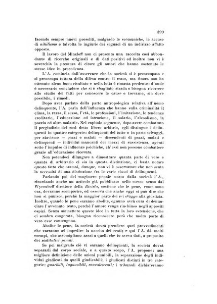 Archivio di psichiatria, scienze penali ed antropologia criminale per servire allo studio dell'uomo alienato e delinquente