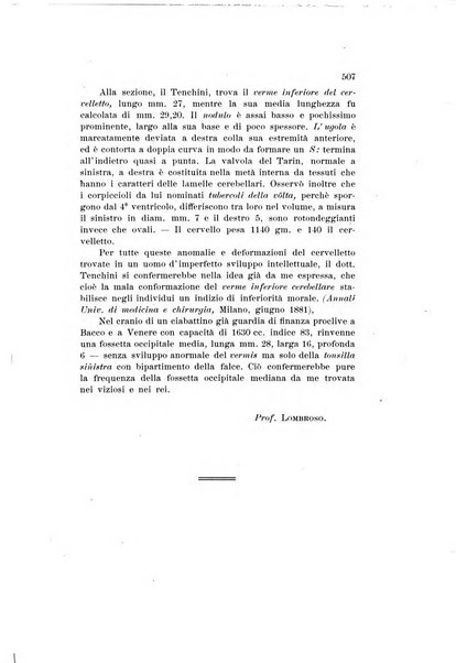 Archivio di psichiatria, scienze penali ed antropologia criminale per servire allo studio dell'uomo alienato e delinquente