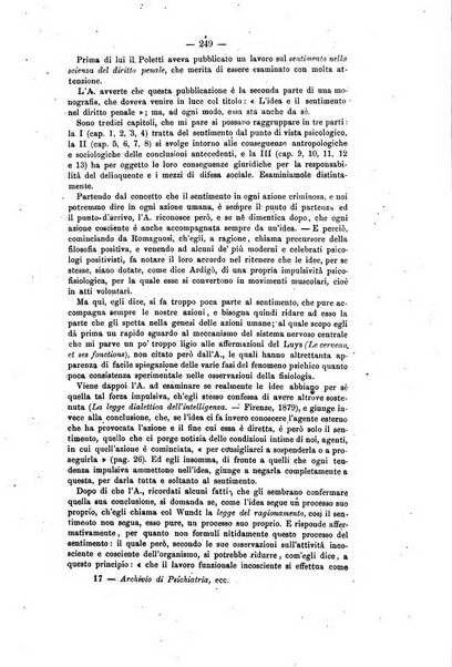 Archivio di psichiatria, scienze penali ed antropologia criminale per servire allo studio dell'uomo alienato e delinquente