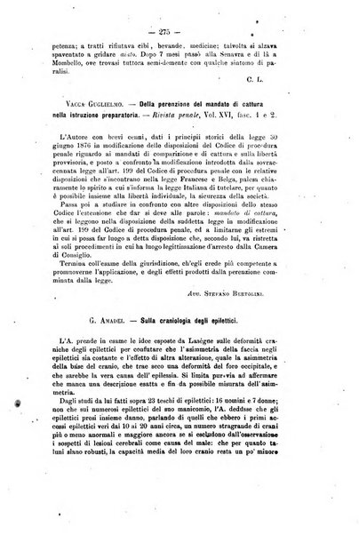 Archivio di psichiatria, scienze penali ed antropologia criminale per servire allo studio dell'uomo alienato e delinquente