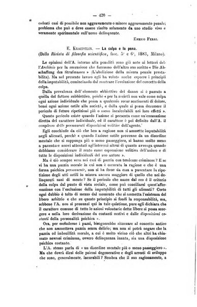 Archivio di psichiatria, scienze penali ed antropologia criminale per servire allo studio dell'uomo alienato e delinquente