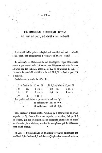 Archivio di psichiatria, scienze penali ed antropologia criminale per servire allo studio dell'uomo alienato e delinquente