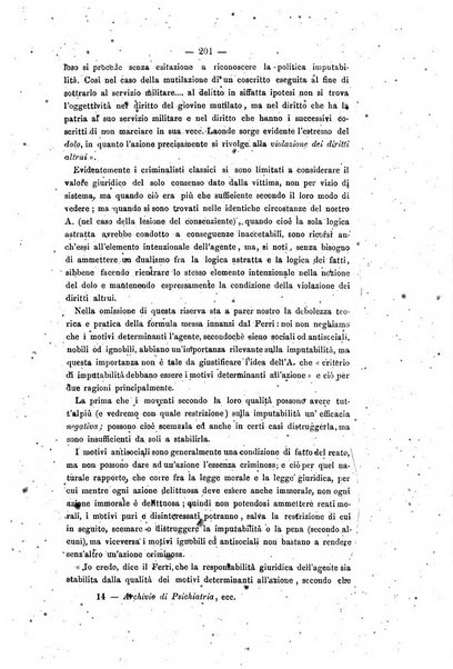 Archivio di psichiatria, scienze penali ed antropologia criminale per servire allo studio dell'uomo alienato e delinquente