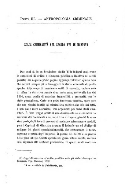 Archivio di psichiatria, scienze penali ed antropologia criminale per servire allo studio dell'uomo alienato e delinquente