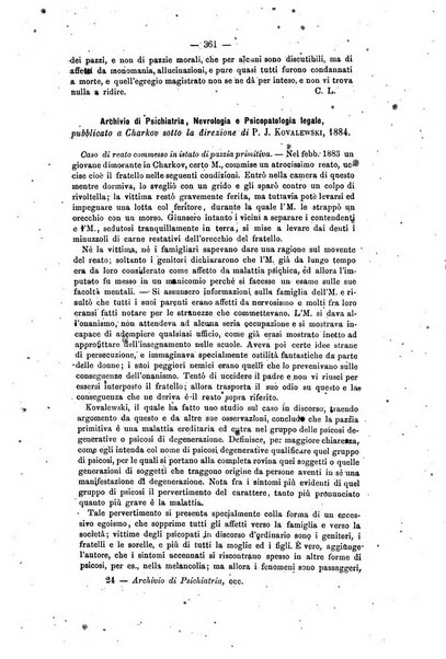 Archivio di psichiatria, scienze penali ed antropologia criminale per servire allo studio dell'uomo alienato e delinquente