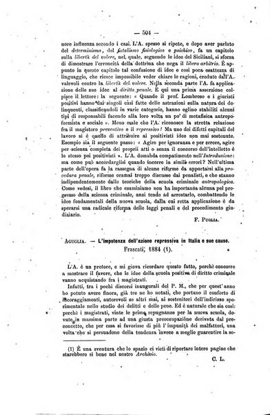 Archivio di psichiatria, scienze penali ed antropologia criminale per servire allo studio dell'uomo alienato e delinquente