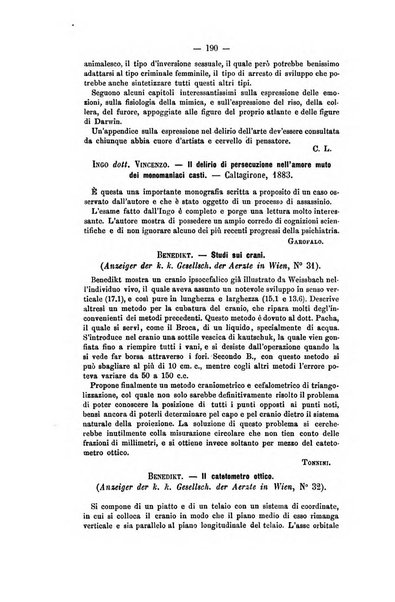 Archivio di psichiatria, scienze penali ed antropologia criminale per servire allo studio dell'uomo alienato e delinquente