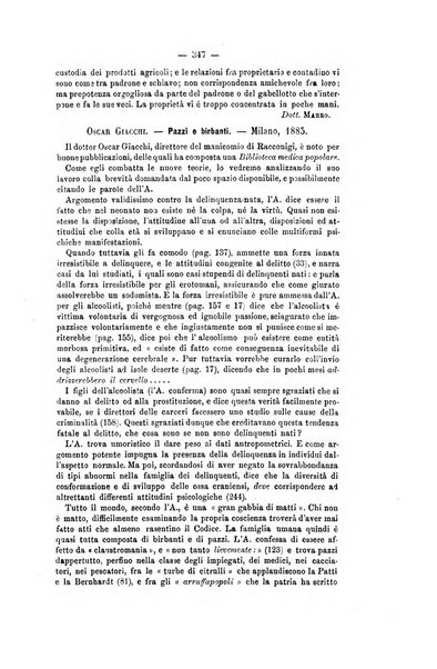 Archivio di psichiatria, scienze penali ed antropologia criminale per servire allo studio dell'uomo alienato e delinquente