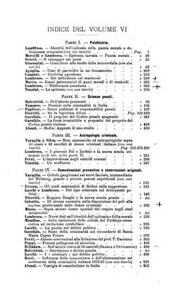 Archivio di psichiatria, scienze penali ed antropologia criminale per servire allo studio dell'uomo alienato e delinquente