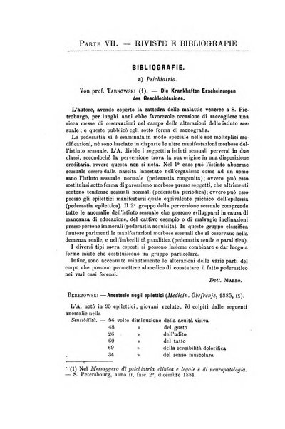 Archivio di psichiatria, scienze penali ed antropologia criminale per servire allo studio dell'uomo alienato e delinquente