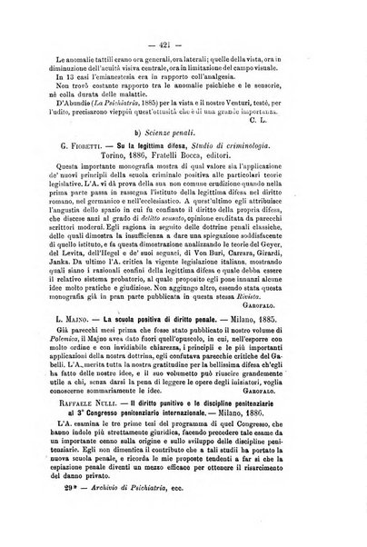 Archivio di psichiatria, scienze penali ed antropologia criminale per servire allo studio dell'uomo alienato e delinquente