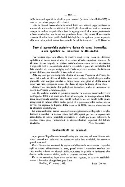 Archivio di psichiatria, scienze penali ed antropologia criminale per servire allo studio dell'uomo alienato e delinquente