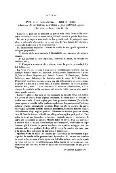 Archivio di psichiatria, scienze penali ed antropologia criminale per servire allo studio dell'uomo alienato e delinquente