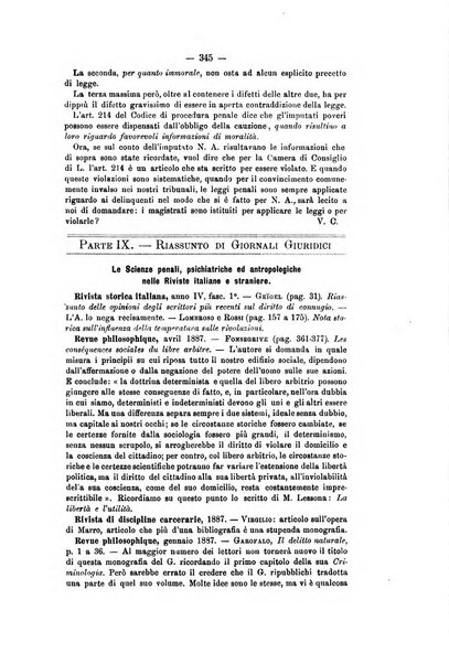 Archivio di psichiatria, scienze penali ed antropologia criminale per servire allo studio dell'uomo alienato e delinquente