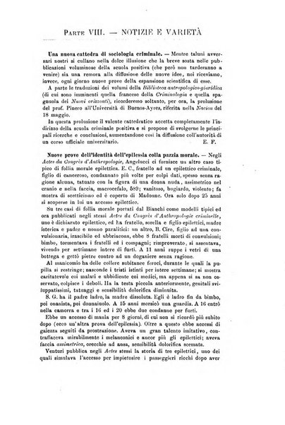 Archivio di psichiatria, scienze penali ed antropologia criminale per servire allo studio dell'uomo alienato e delinquente