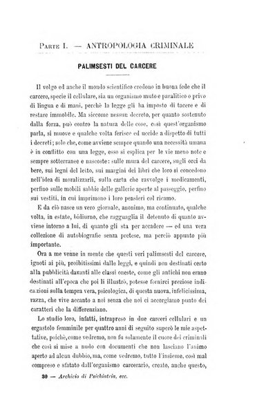 Archivio di psichiatria, scienze penali ed antropologia criminale per servire allo studio dell'uomo alienato e delinquente