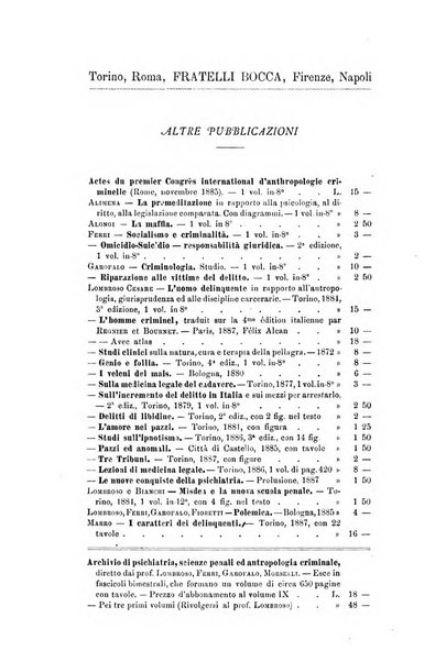 Archivio di psichiatria, scienze penali ed antropologia criminale per servire allo studio dell'uomo alienato e delinquente