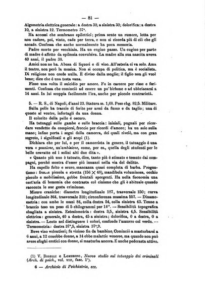 Archivio di psichiatria, scienze penali ed antropologia criminale per servire allo studio dell'uomo alienato e delinquente