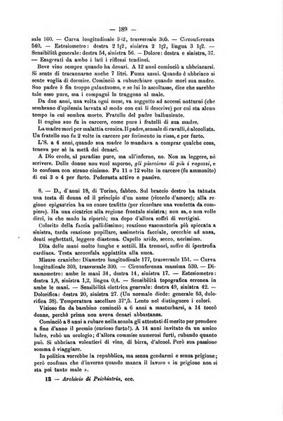 Archivio di psichiatria, scienze penali ed antropologia criminale per servire allo studio dell'uomo alienato e delinquente