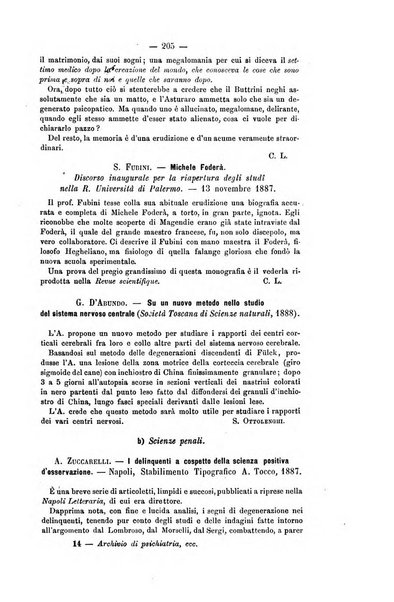 Archivio di psichiatria, scienze penali ed antropologia criminale per servire allo studio dell'uomo alienato e delinquente