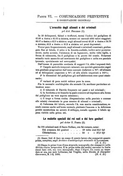 Archivio di psichiatria, scienze penali ed antropologia criminale per servire allo studio dell'uomo alienato e delinquente