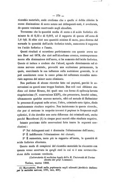 Archivio di psichiatria, scienze penali ed antropologia criminale per servire allo studio dell'uomo alienato e delinquente