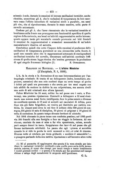 Archivio di psichiatria, scienze penali ed antropologia criminale per servire allo studio dell'uomo alienato e delinquente