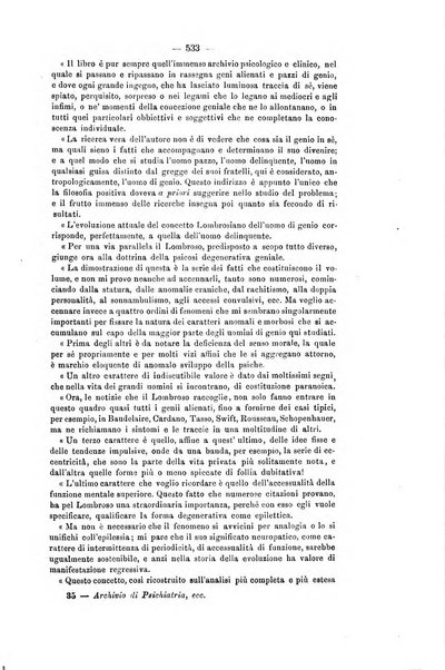 Archivio di psichiatria, scienze penali ed antropologia criminale per servire allo studio dell'uomo alienato e delinquente