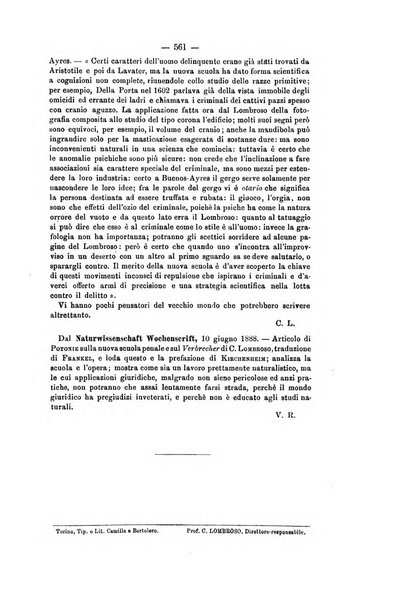 Archivio di psichiatria, scienze penali ed antropologia criminale per servire allo studio dell'uomo alienato e delinquente