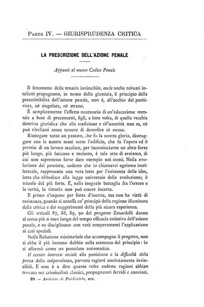 Archivio di psichiatria, scienze penali ed antropologia criminale per servire allo studio dell'uomo alienato e delinquente