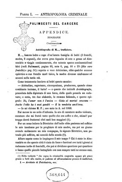 Archivio di psichiatria, scienze penali ed antropologia criminale per servire allo studio dell'uomo alienato e delinquente