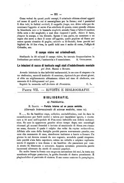 Archivio di psichiatria, scienze penali ed antropologia criminale per servire allo studio dell'uomo alienato e delinquente