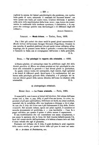 Archivio di psichiatria, scienze penali ed antropologia criminale per servire allo studio dell'uomo alienato e delinquente