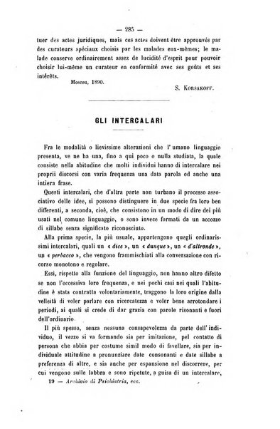 Archivio di psichiatria, scienze penali ed antropologia criminale per servire allo studio dell'uomo alienato e delinquente