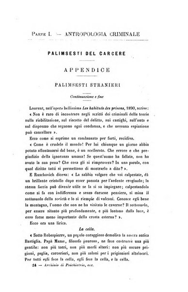 Archivio di psichiatria, scienze penali ed antropologia criminale per servire allo studio dell'uomo alienato e delinquente