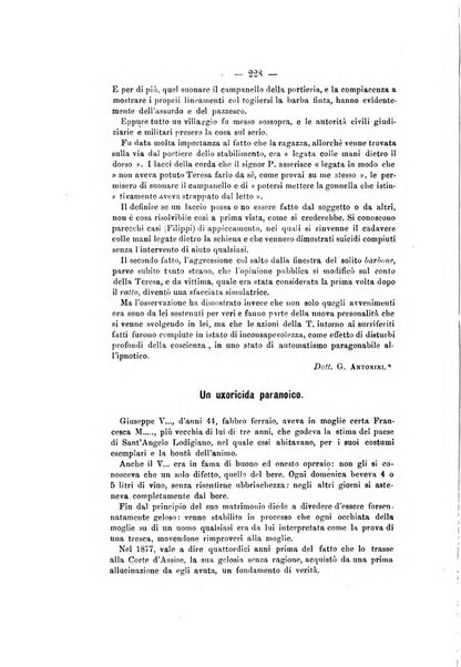 Archivio di psichiatria, scienze penali ed antropologia criminale per servire allo studio dell'uomo alienato e delinquente