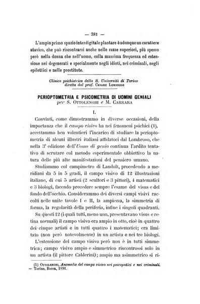 Archivio di psichiatria, scienze penali ed antropologia criminale per servire allo studio dell'uomo alienato e delinquente