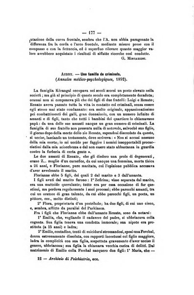 Archivio di psichiatria, scienze penali ed antropologia criminale per servire allo studio dell'uomo alienato e delinquente