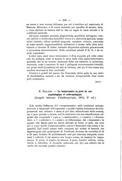 Archivio di psichiatria, scienze penali ed antropologia criminale per servire allo studio dell'uomo alienato e delinquente