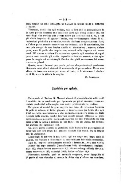 Archivio di psichiatria, scienze penali ed antropologia criminale per servire allo studio dell'uomo alienato e delinquente