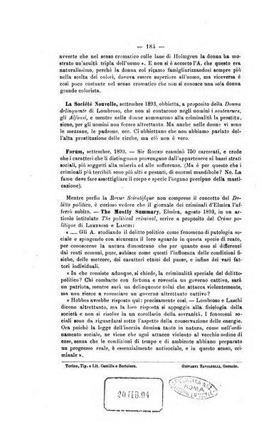 Archivio di psichiatria, scienze penali ed antropologia criminale per servire allo studio dell'uomo alienato e delinquente