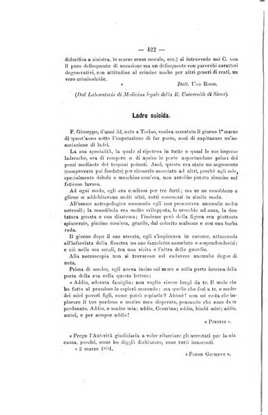 Archivio di psichiatria, scienze penali ed antropologia criminale per servire allo studio dell'uomo alienato e delinquente