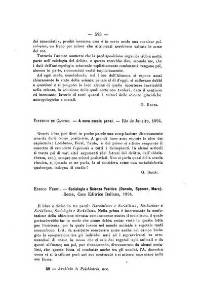 Archivio di psichiatria, scienze penali ed antropologia criminale per servire allo studio dell'uomo alienato e delinquente