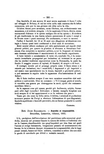 Archivio di psichiatria, scienze penali ed antropologia criminale per servire allo studio dell'uomo alienato e delinquente