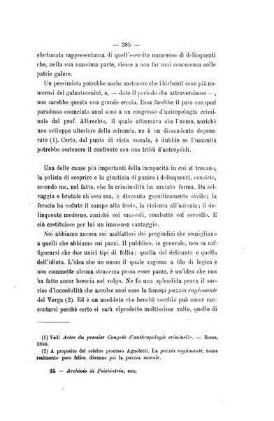 Archivio di psichiatria, scienze penali ed antropologia criminale per servire allo studio dell'uomo alienato e delinquente