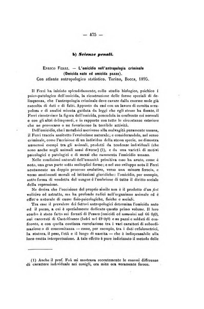 Archivio di psichiatria, scienze penali ed antropologia criminale per servire allo studio dell'uomo alienato e delinquente