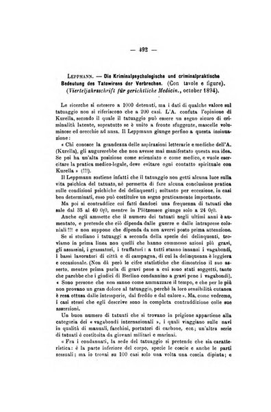 Archivio di psichiatria, scienze penali ed antropologia criminale per servire allo studio dell'uomo alienato e delinquente