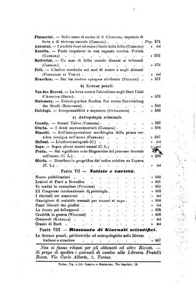 Archivio di psichiatria, scienze penali ed antropologia criminale per servire allo studio dell'uomo alienato e delinquente