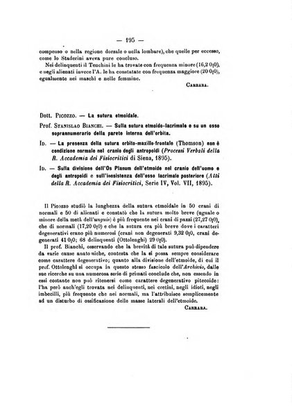 Archivio di psichiatria, scienze penali ed antropologia criminale per servire allo studio dell'uomo alienato e delinquente